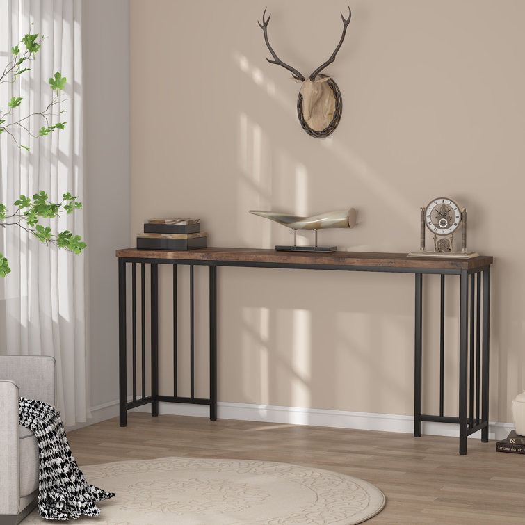 Skinny modern cheap console table